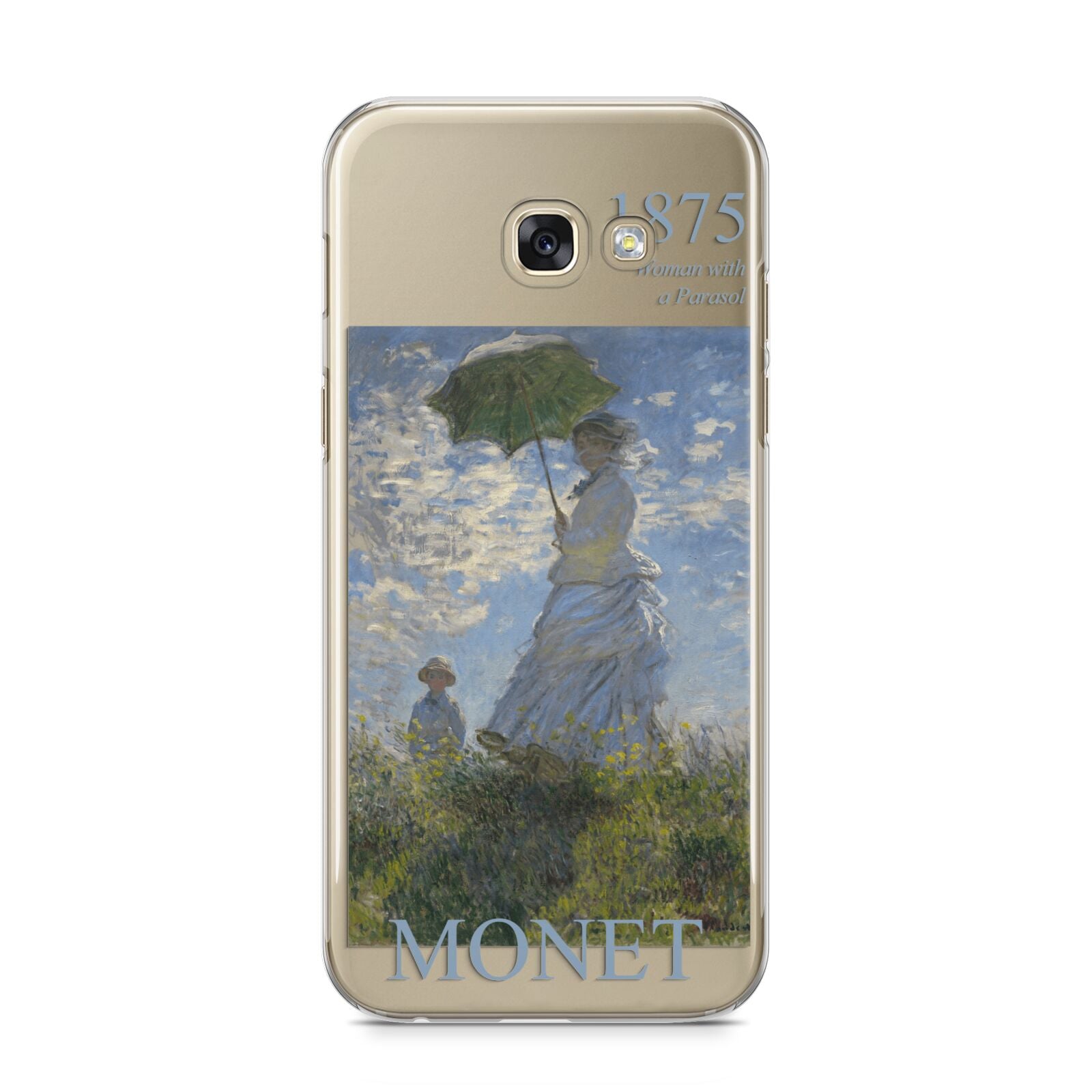 Madame Monet And Her Son By Claude Monet Samsung Galaxy A5 2017 Case on gold phone