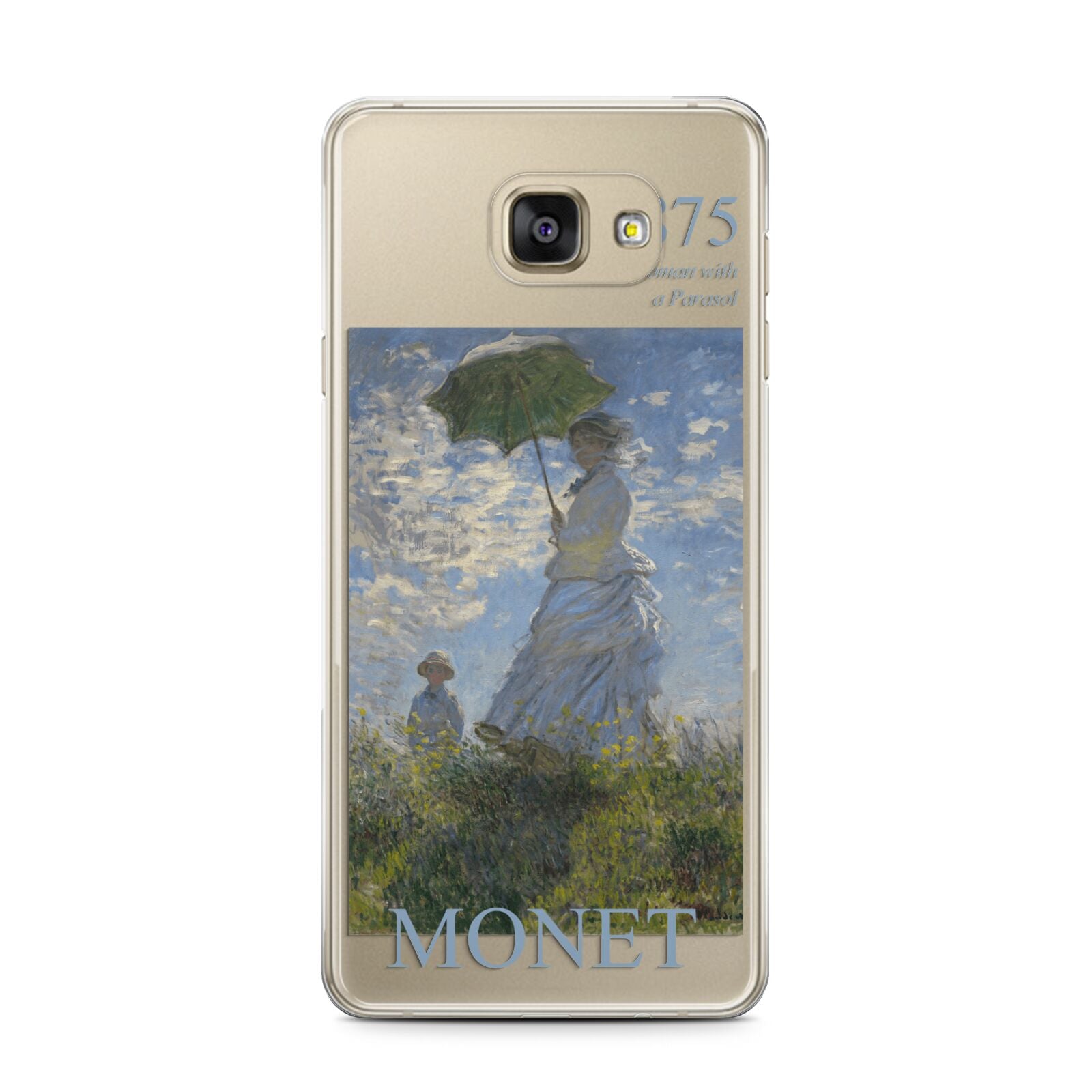 Madame Monet And Her Son By Claude Monet Samsung Galaxy A7 2016 Case on gold phone