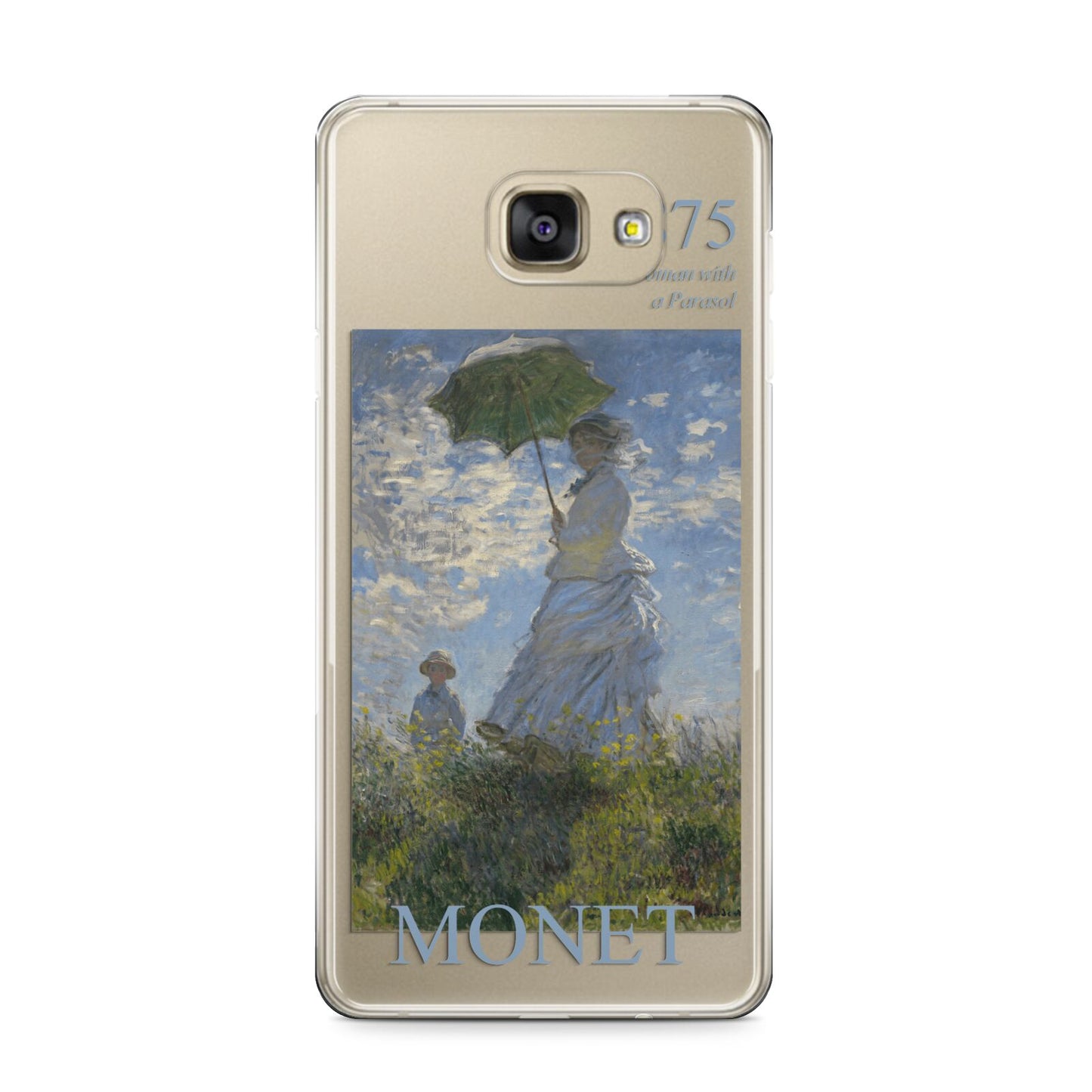 Madame Monet And Her Son By Claude Monet Samsung Galaxy A9 2016 Case on gold phone