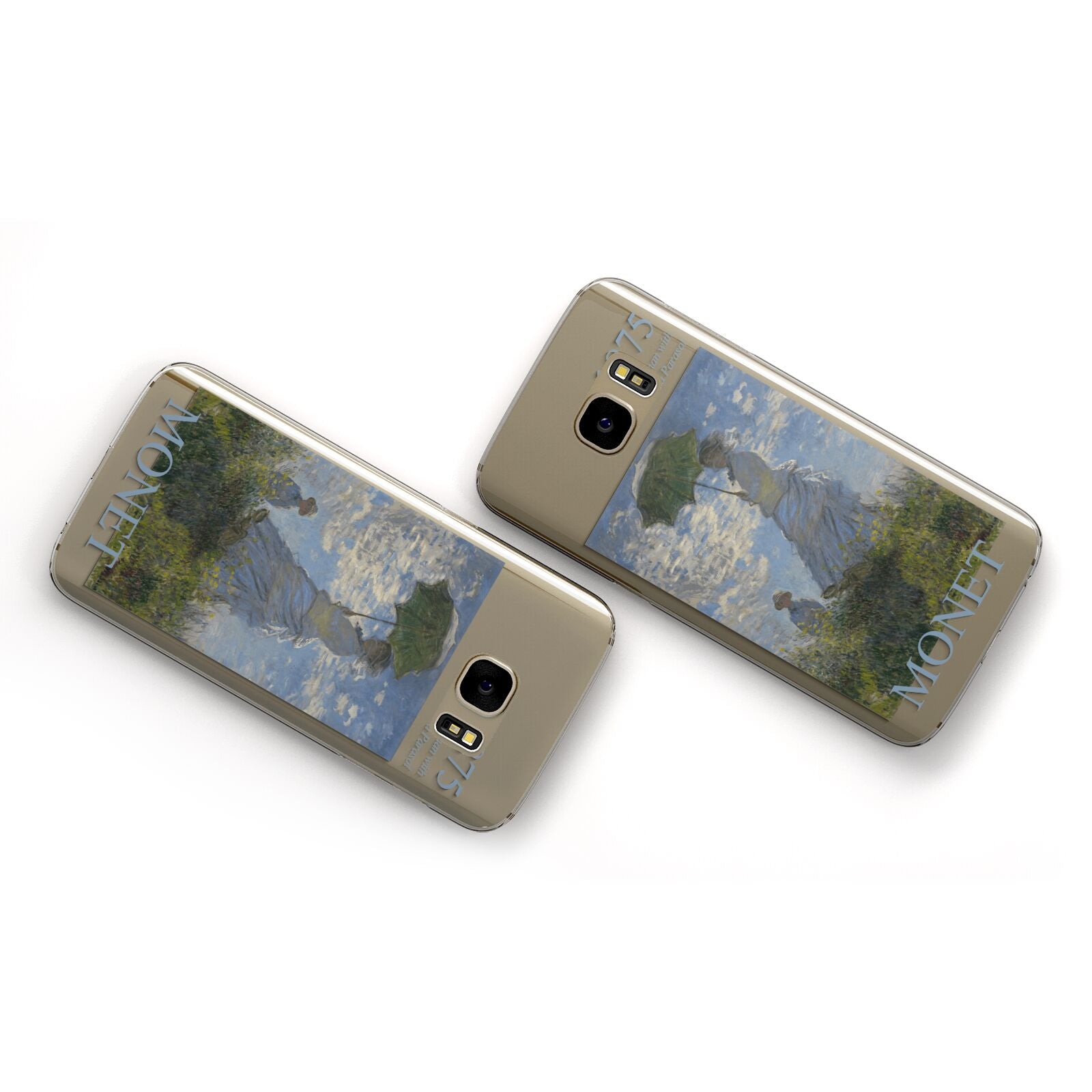 Madame Monet And Her Son By Claude Monet Samsung Galaxy Case Flat Overview