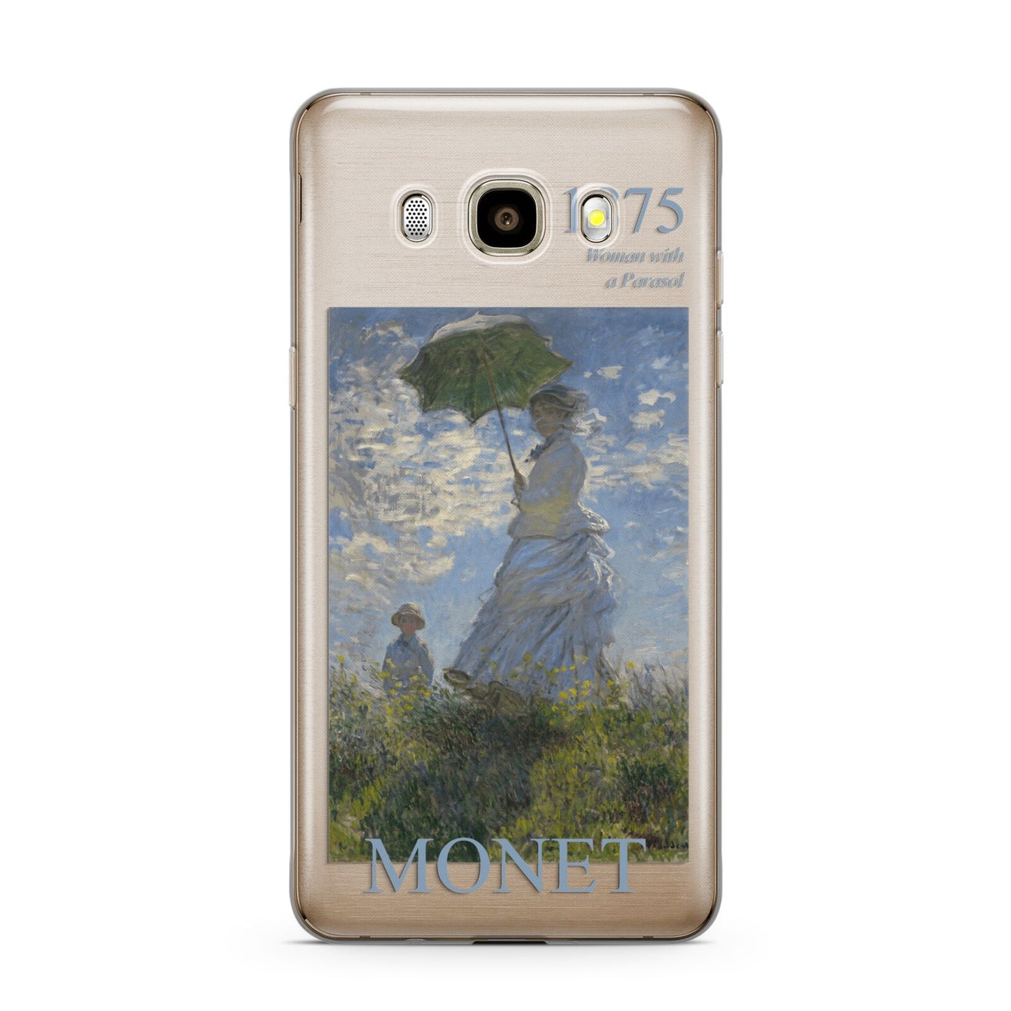 Madame Monet And Her Son By Claude Monet Samsung Galaxy J7 2016 Case on gold phone