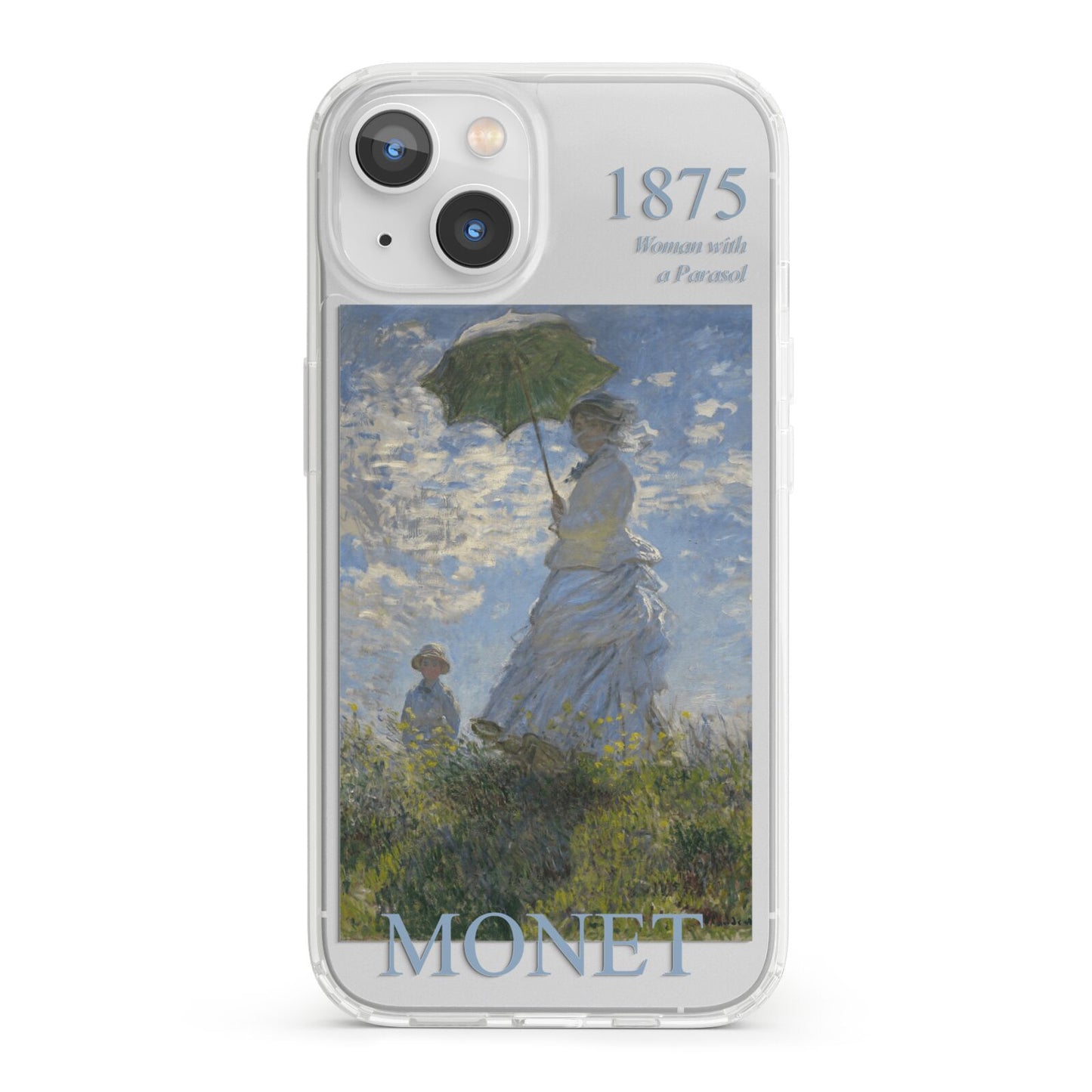 Madame Monet And Her Son By Claude Monet iPhone 13 Clear Bumper Case