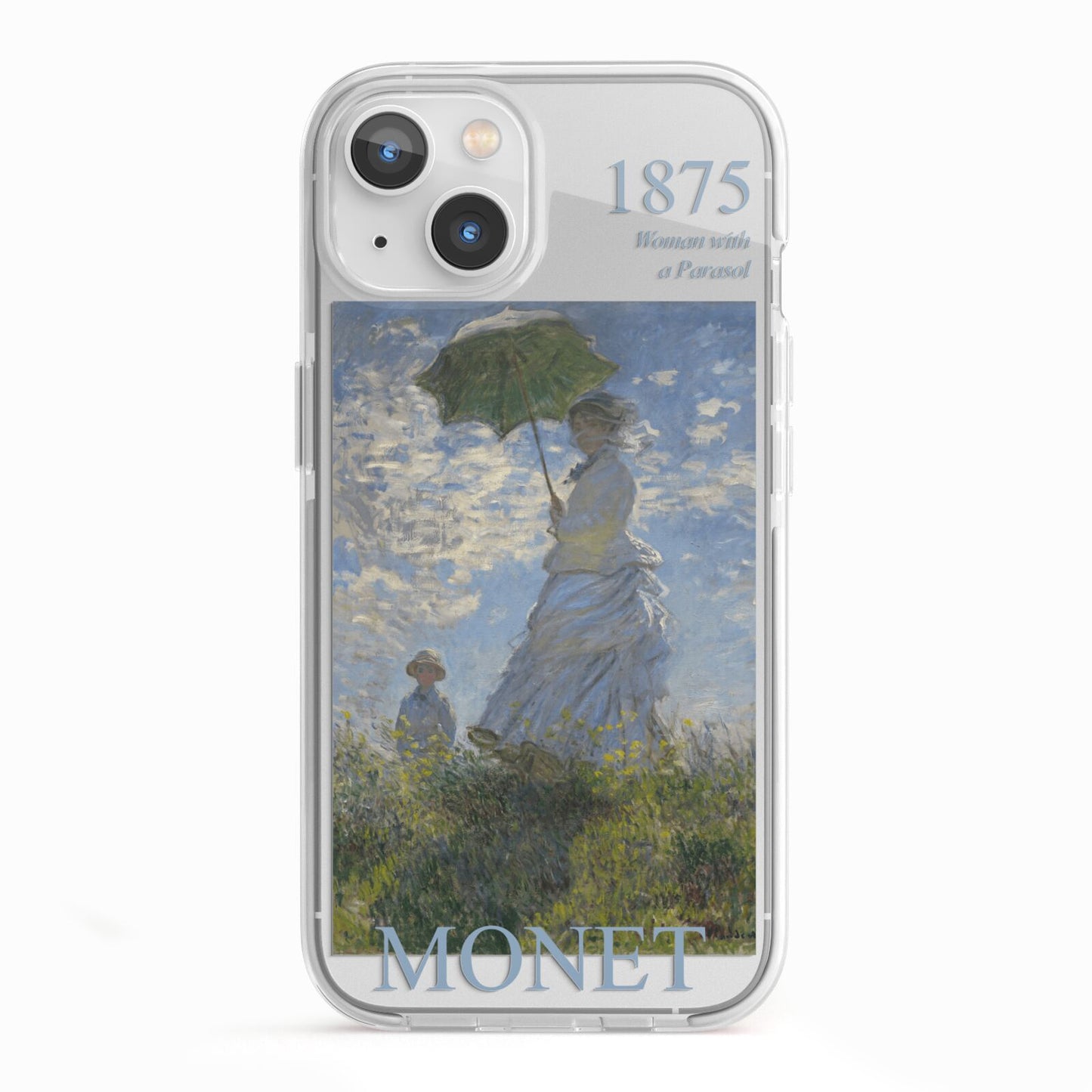 Madame Monet And Her Son By Claude Monet iPhone 13 TPU Impact Case with White Edges