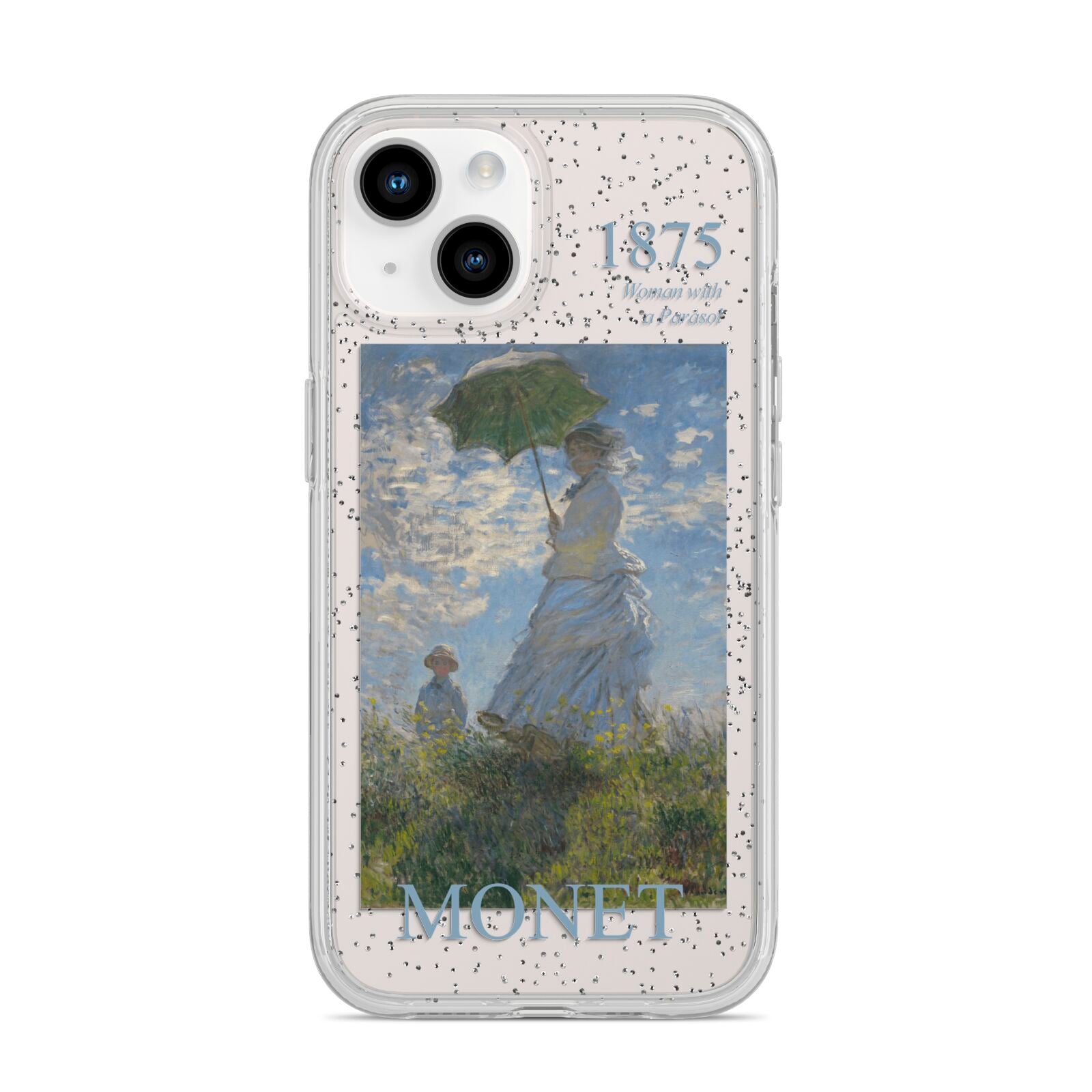 Madame Monet And Her Son By Claude Monet iPhone 14 Glitter Tough Case Starlight