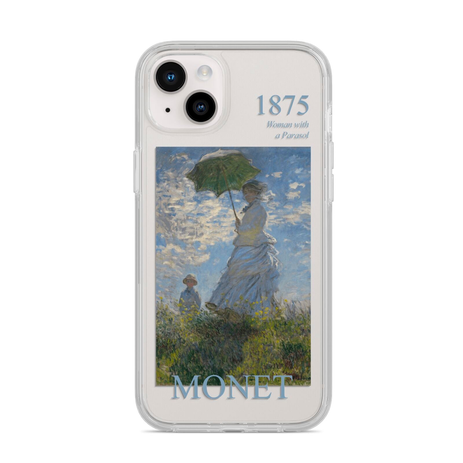 Madame Monet And Her Son By Claude Monet iPhone 14 Plus Clear Tough Case Starlight