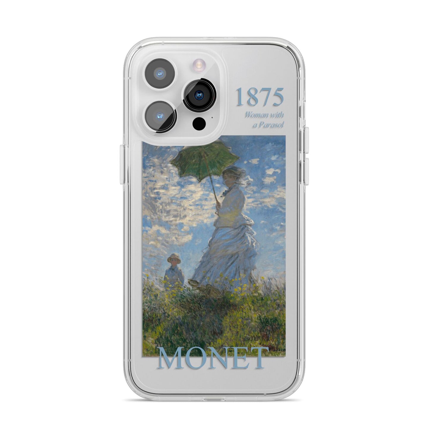 Madame Monet And Her Son By Claude Monet iPhone 14 Pro Max Clear Tough Case Silver