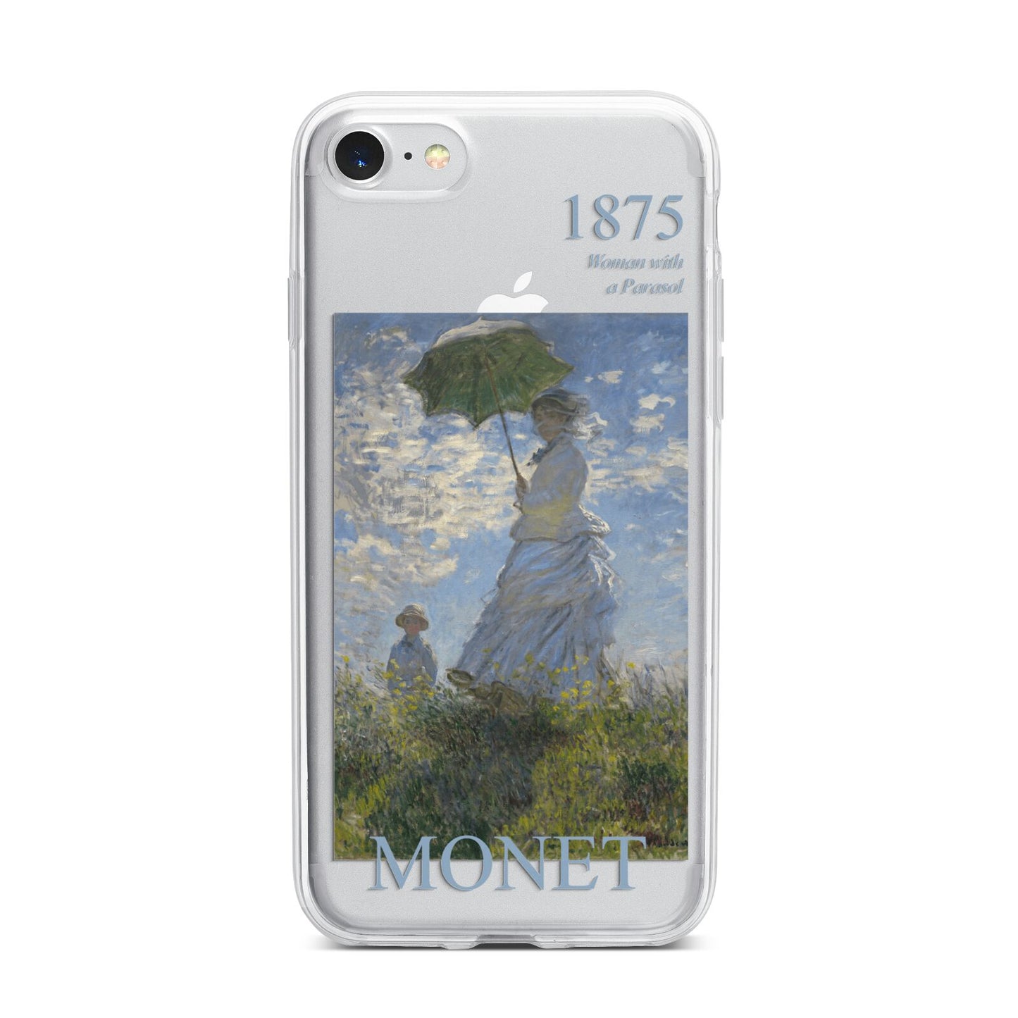 Madame Monet And Her Son By Claude Monet iPhone 7 Bumper Case on Silver iPhone