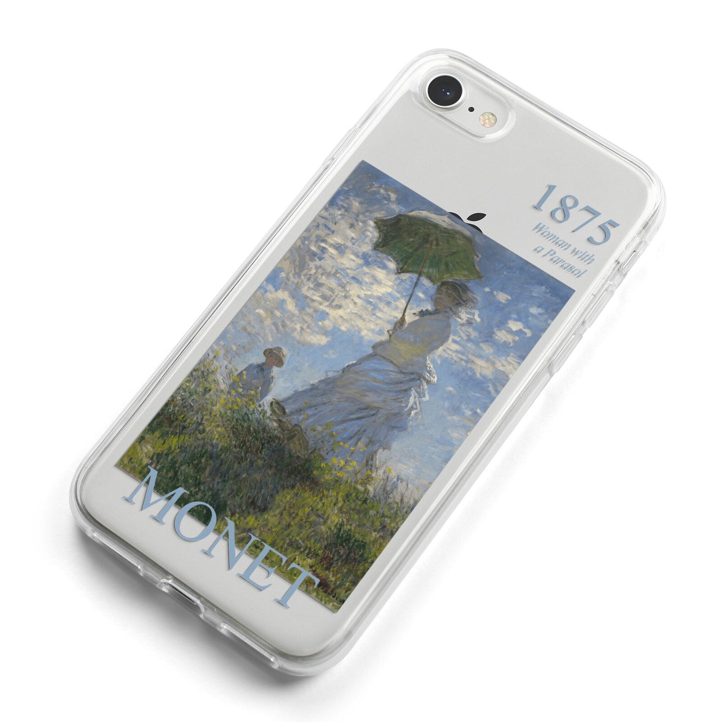 Madame Monet And Her Son By Claude Monet iPhone 8 Bumper Case on Silver iPhone Alternative Image