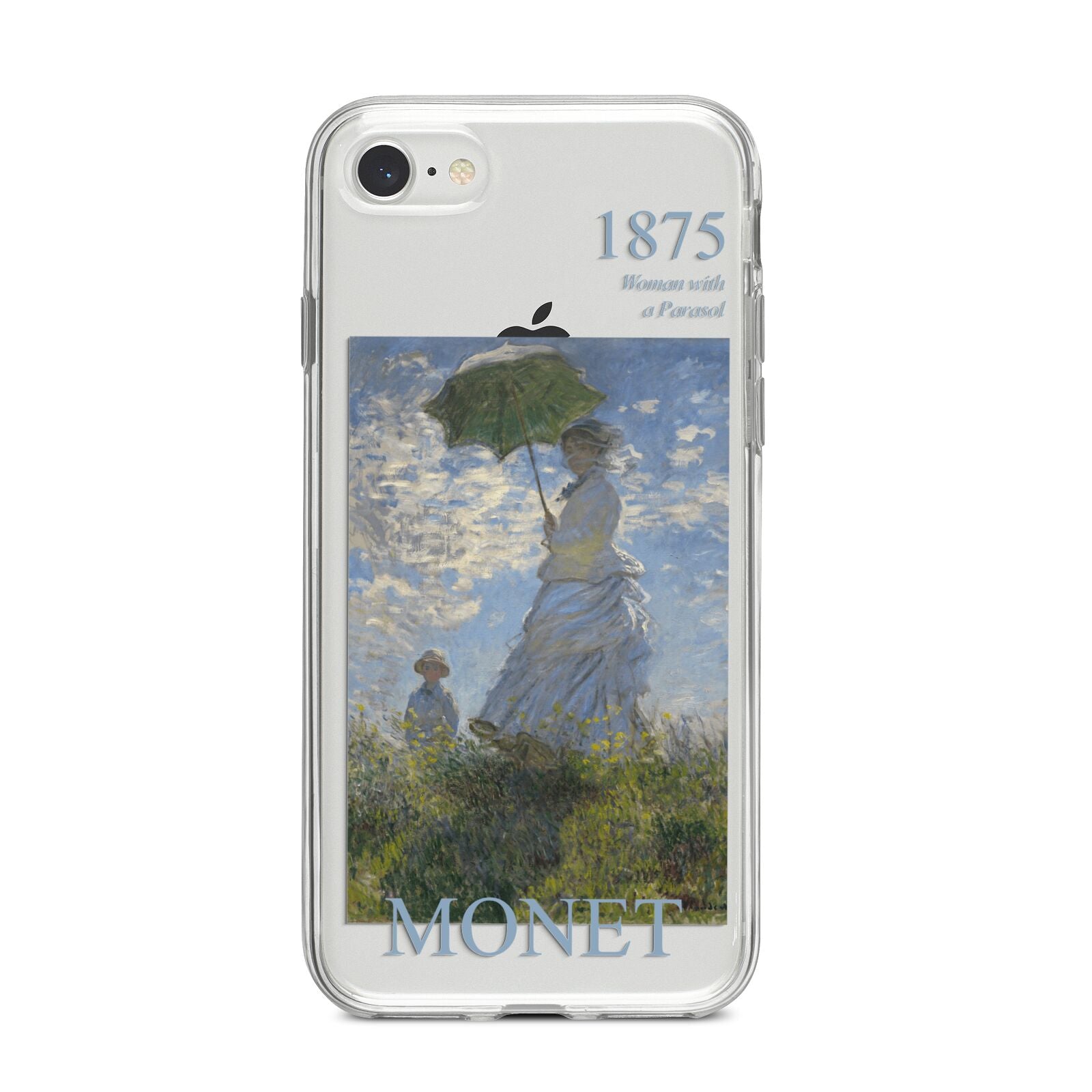 Madame Monet And Her Son By Claude Monet iPhone 8 Bumper Case on Silver iPhone