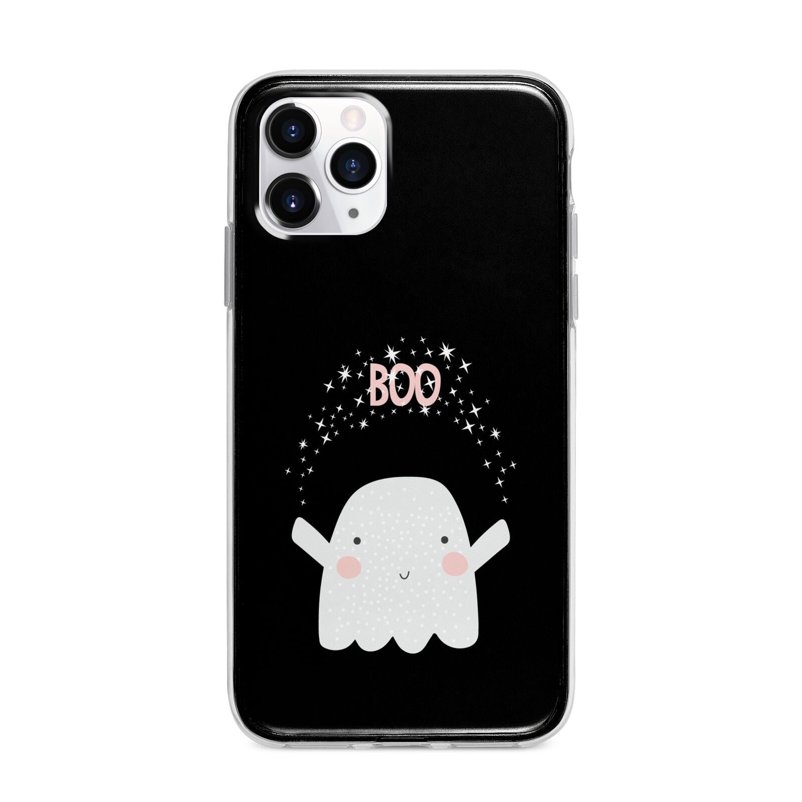 Magical Ghost Apple iPhone 11 Pro Max in Silver with Bumper Case