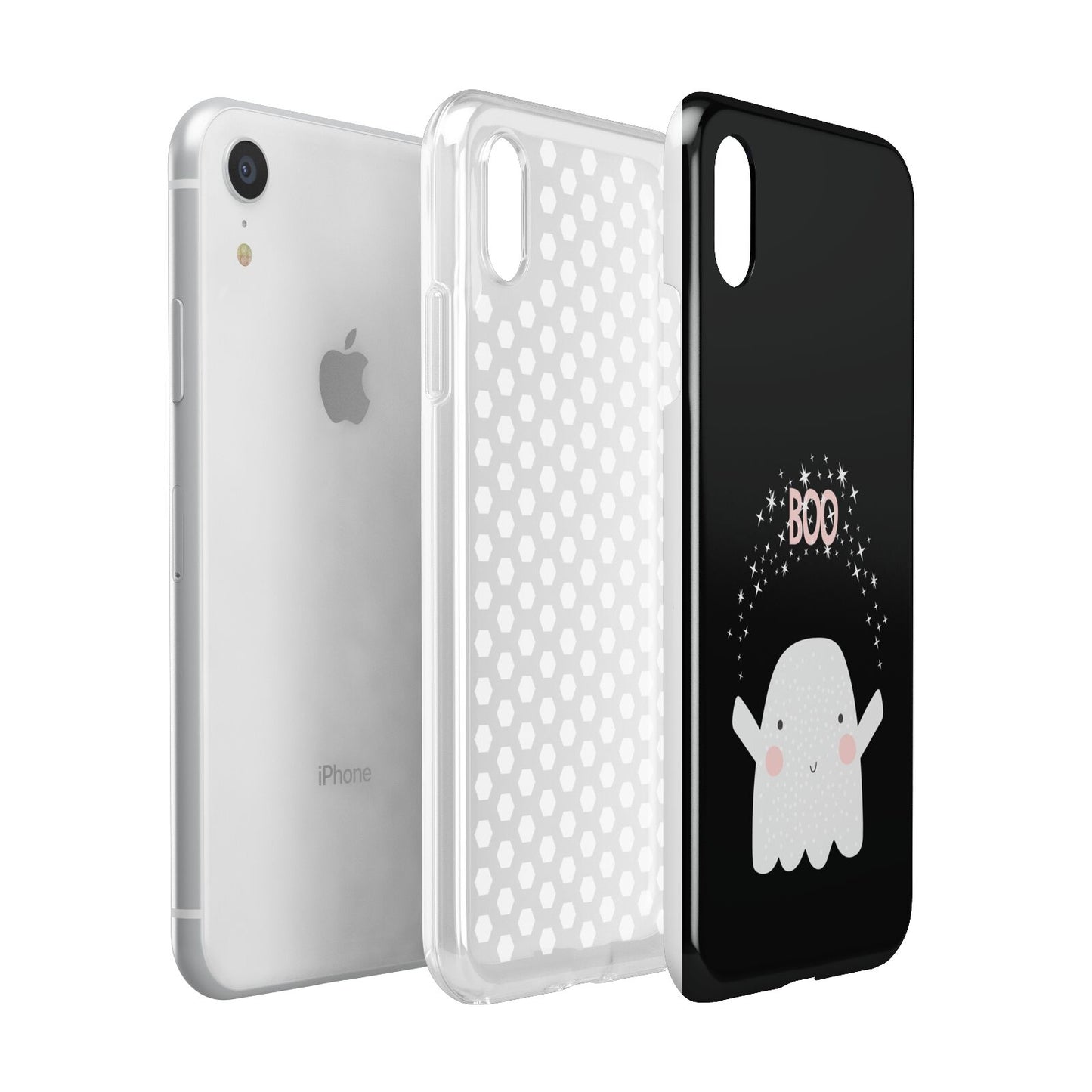 Magical Ghost Apple iPhone XR White 3D Tough Case Expanded view