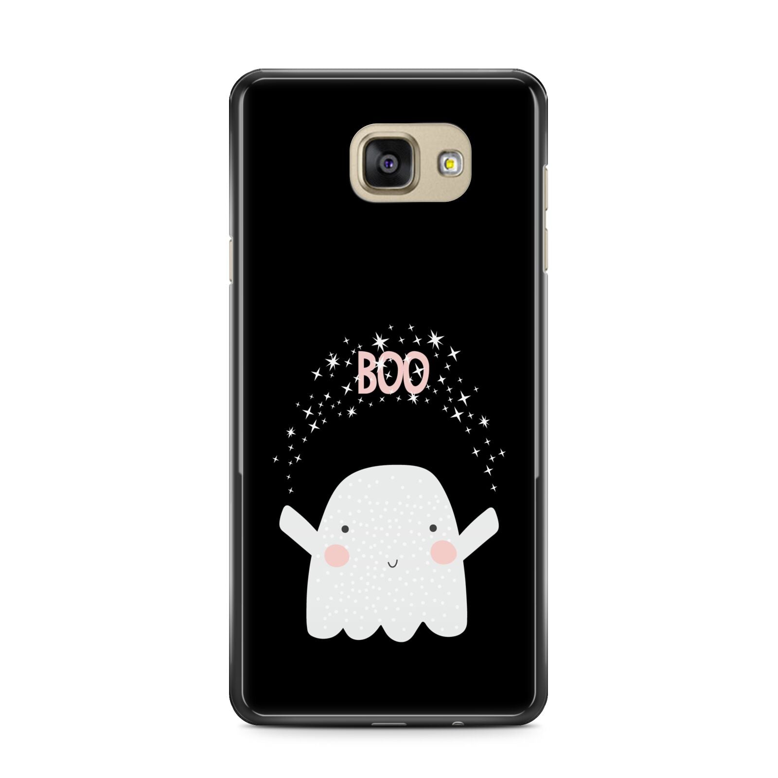 Magical Ghost Samsung Galaxy A7 2016 Case on gold phone