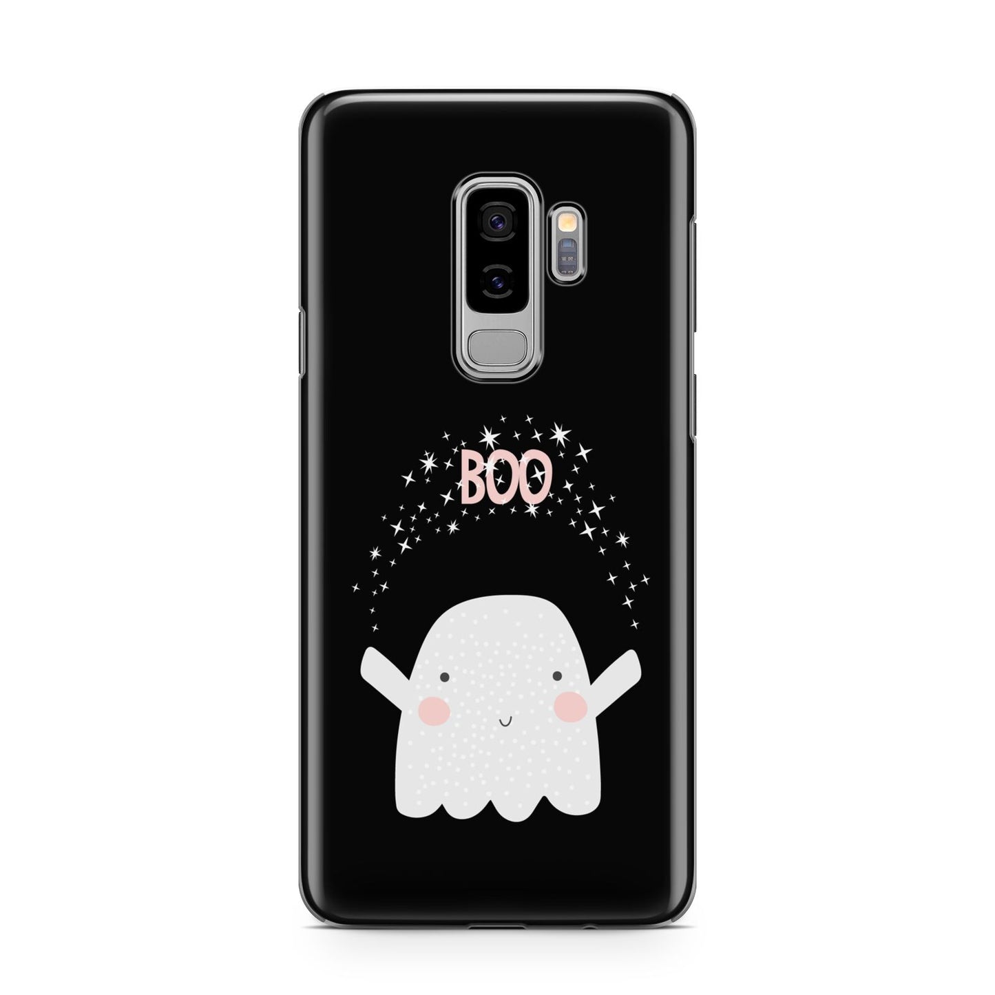 Magical Ghost Samsung Galaxy S9 Plus Case on Silver phone