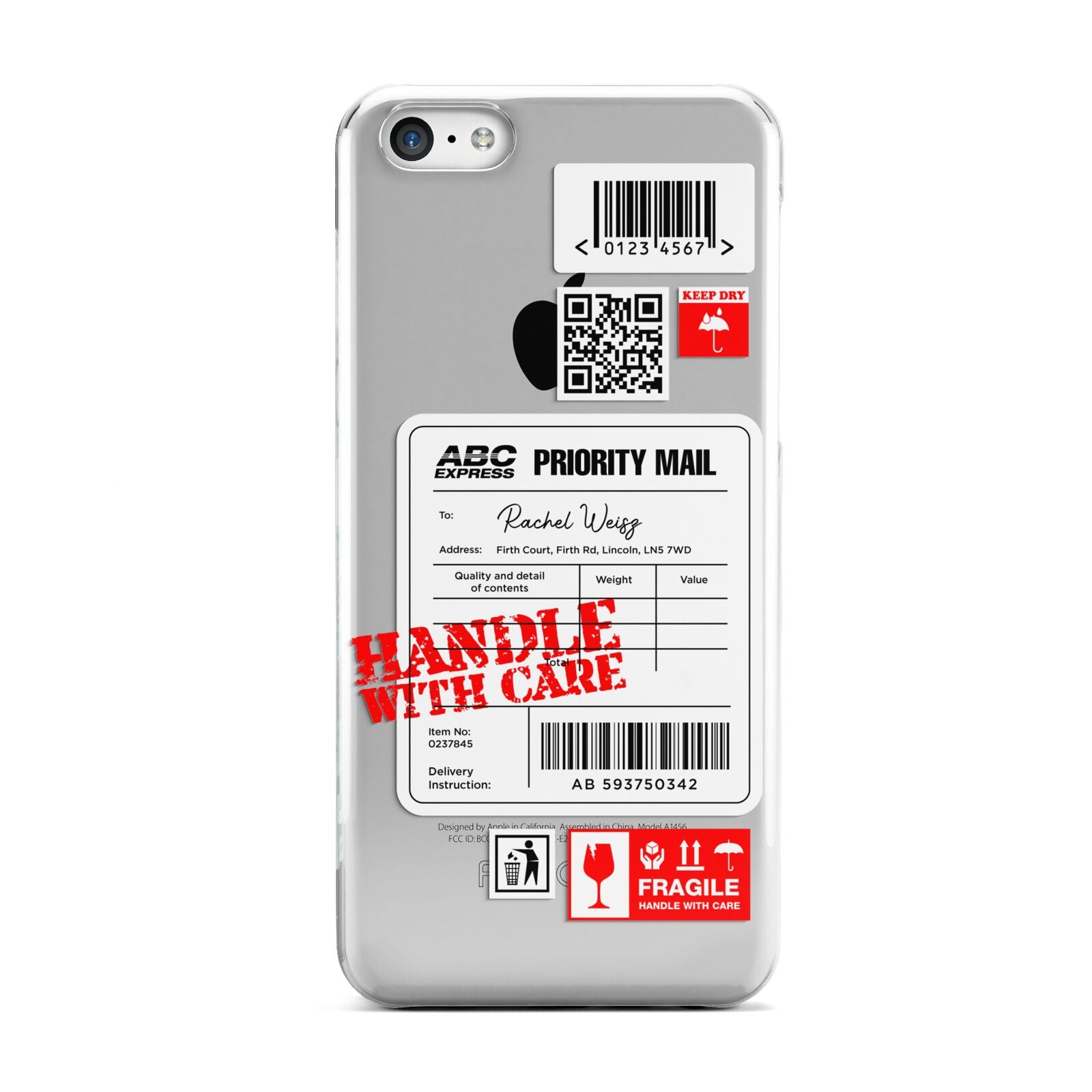 Mail Stickers with Name Apple iPhone 5c Case