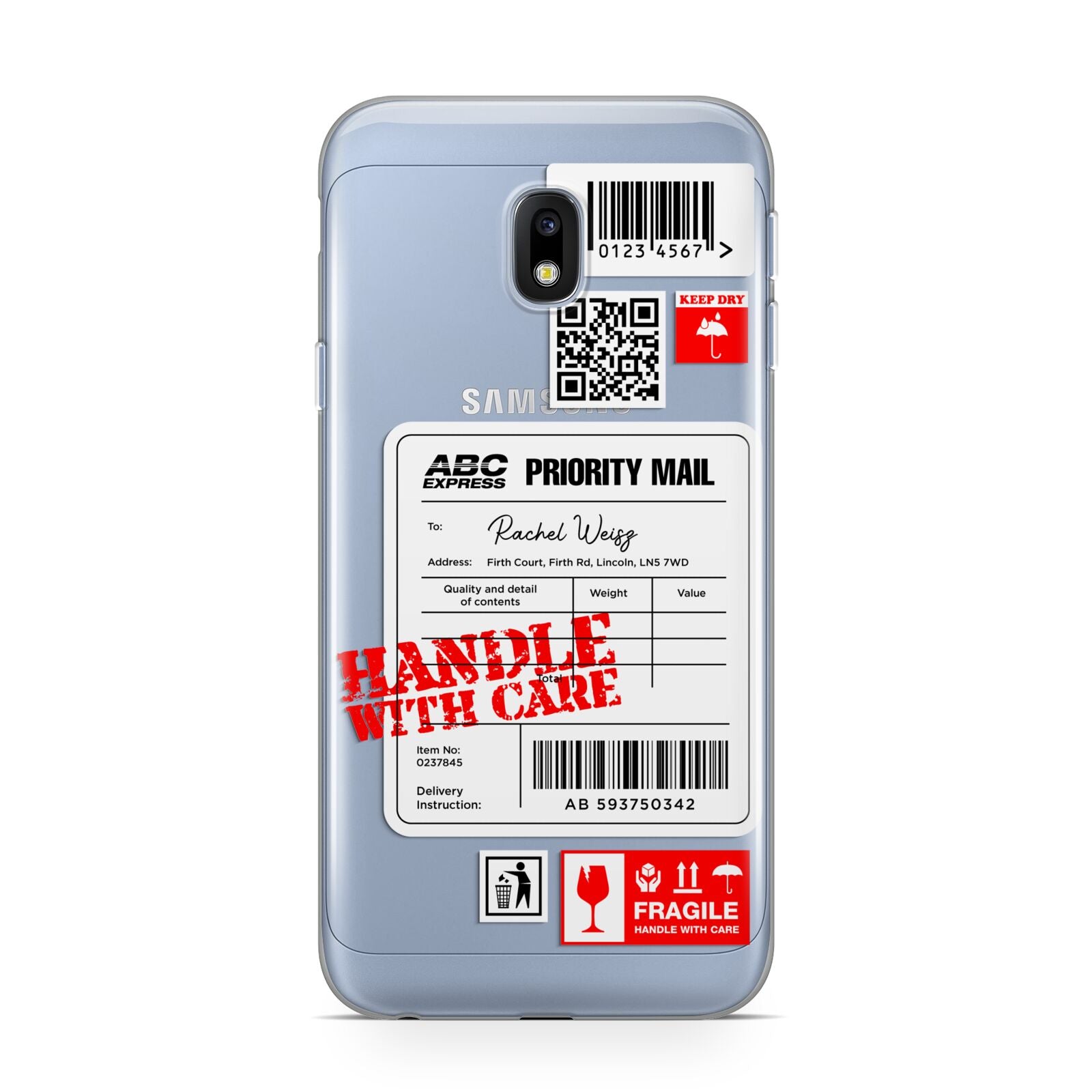 Mail Stickers with Name Samsung Galaxy J3 2017 Case