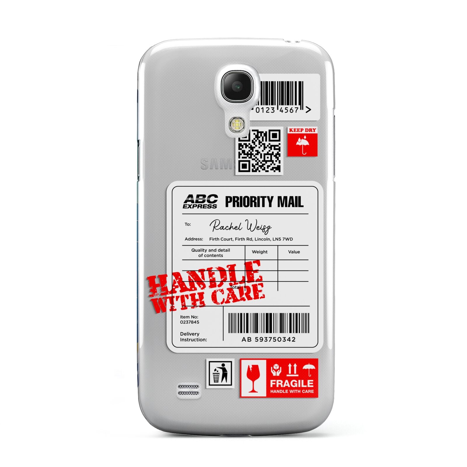 Mail Stickers with Name Samsung Galaxy S4 Mini Case