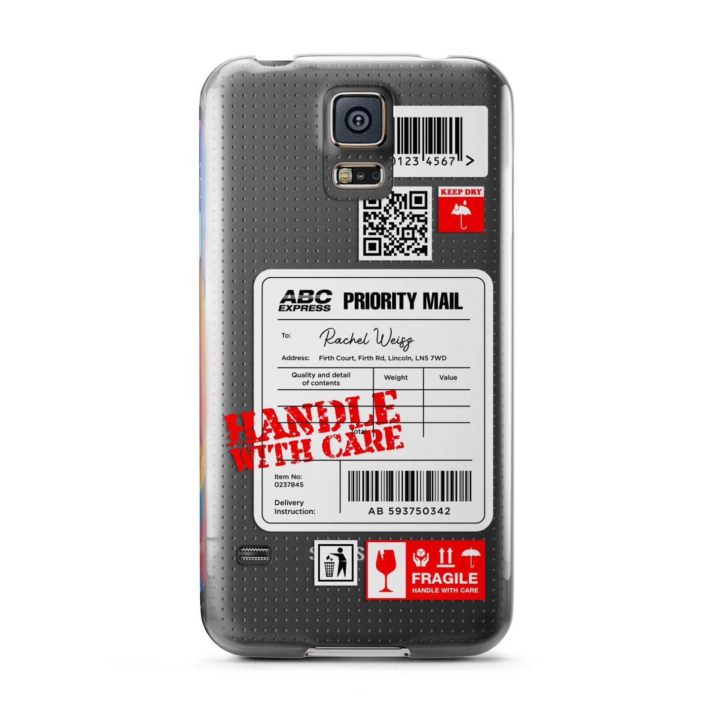 Mail Stickers with Name Samsung Galaxy S5 Case