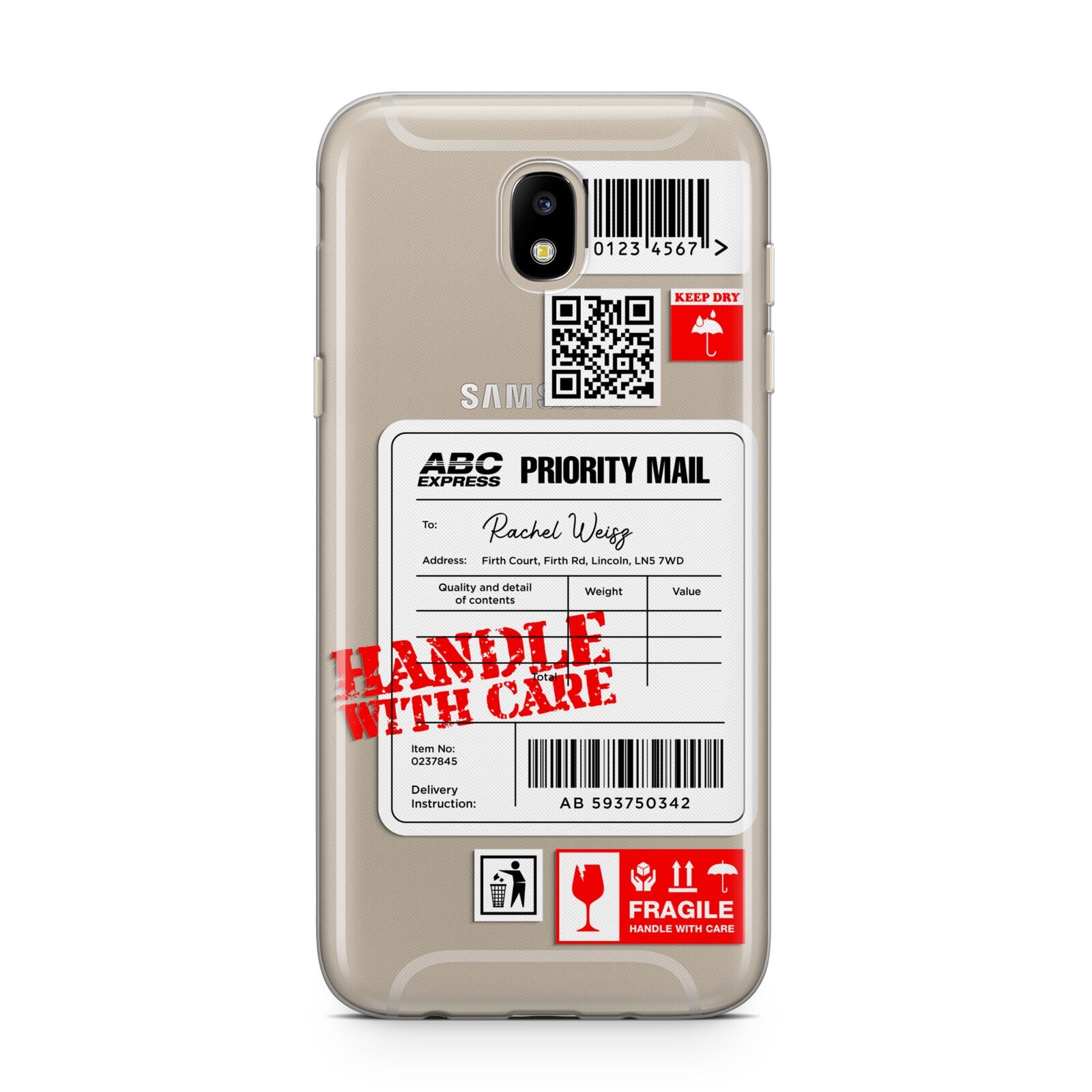 Mail Stickers with Name Samsung J5 2017 Case