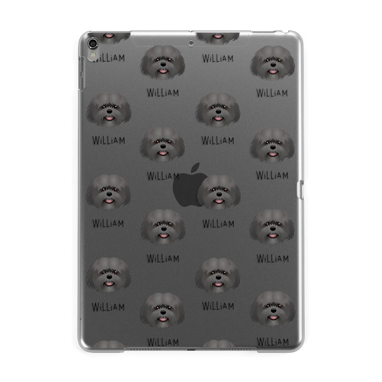 Mal Shi Icon with Name Apple iPad Grey Case