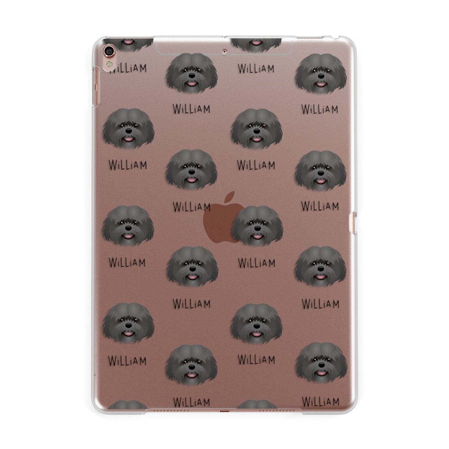 Mal Shi Icon with Name Apple iPad Rose Gold Case