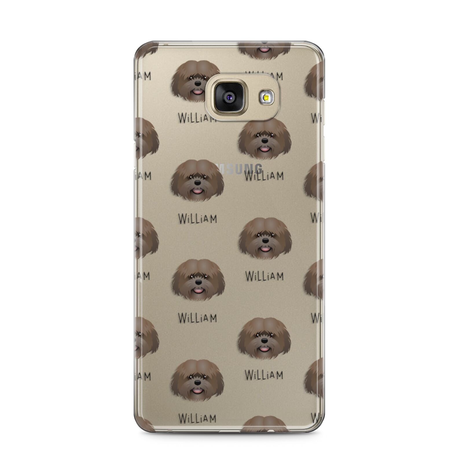 Mal Shi Icon with Name Samsung Galaxy A5 2016 Case on gold phone