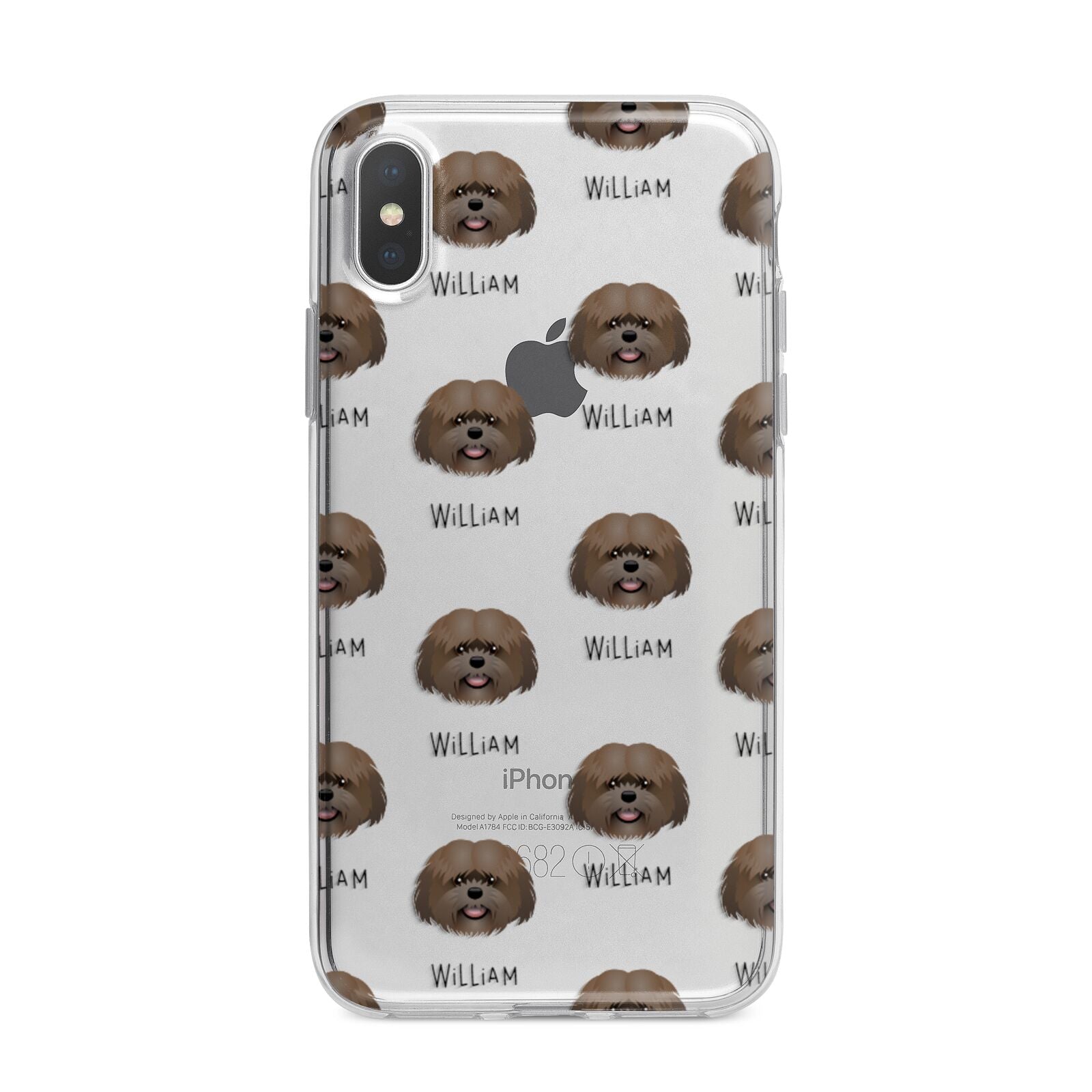 Mal Shi Icon with Name iPhone X Bumper Case on Silver iPhone Alternative Image 1