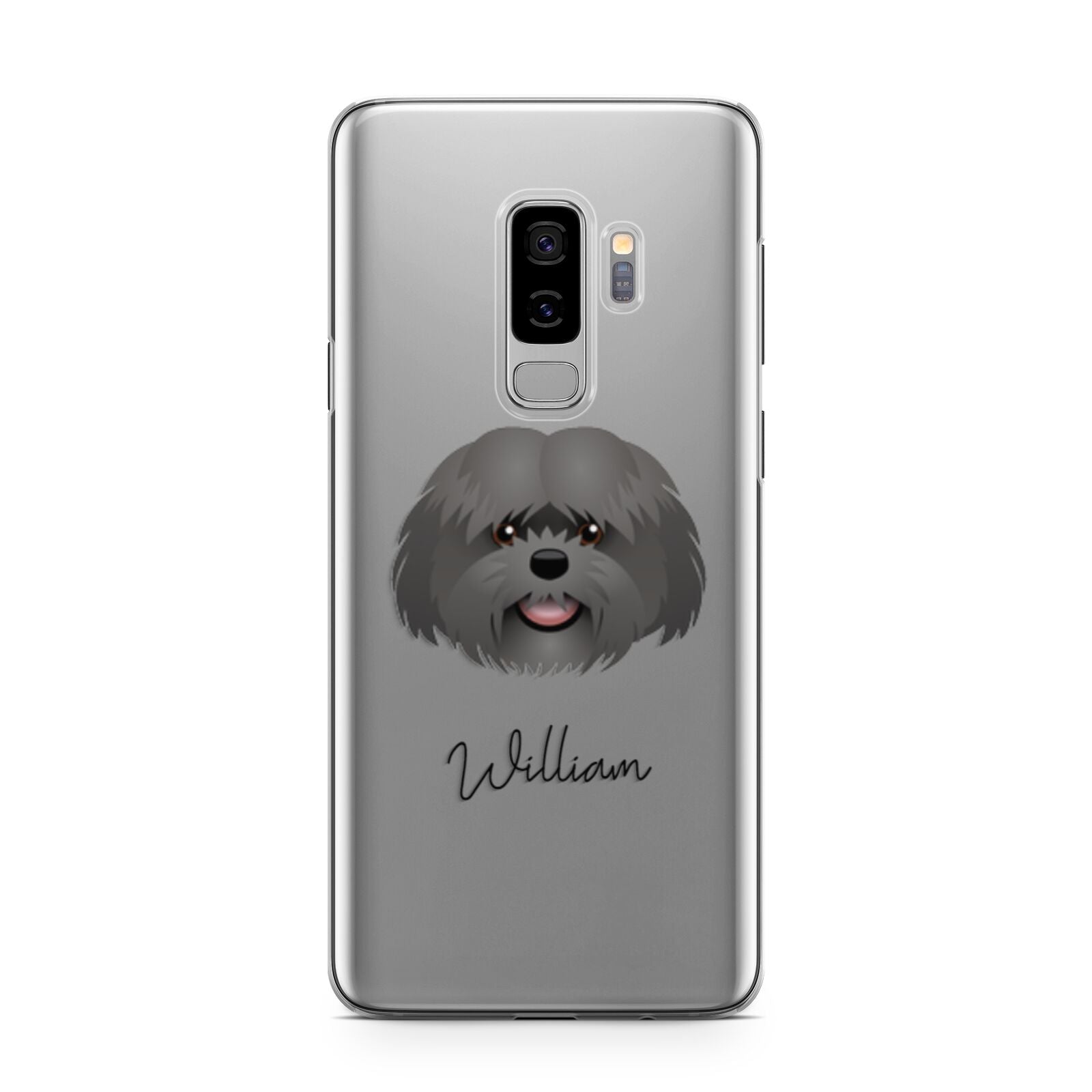 Mal Shi Personalised Samsung Galaxy S9 Plus Case on Silver phone