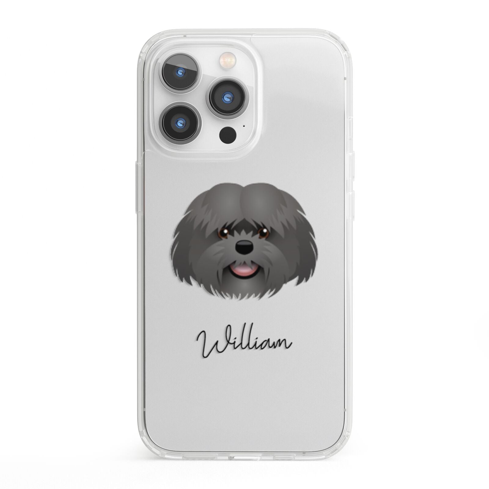 Mal Shi Personalised iPhone 13 Pro Clear Bumper Case