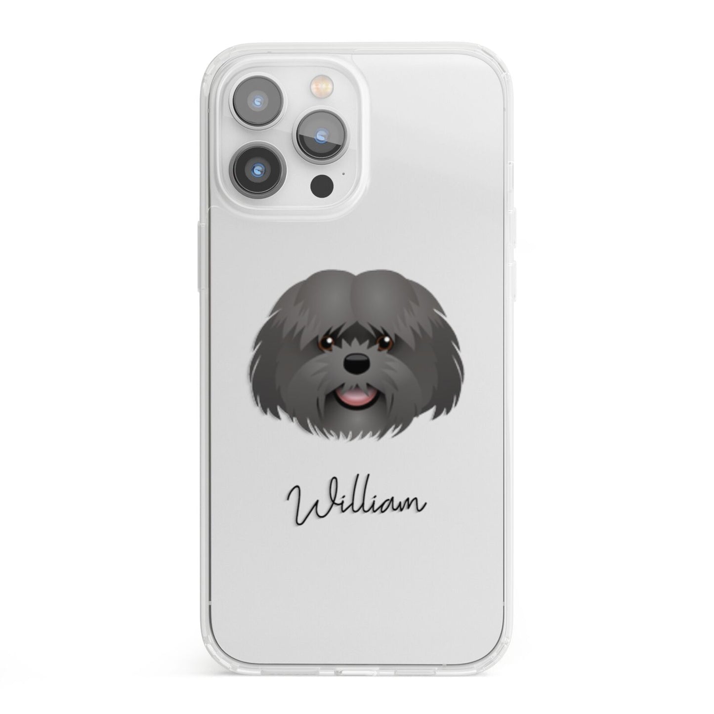 Mal Shi Personalised iPhone 13 Pro Max Clear Bumper Case