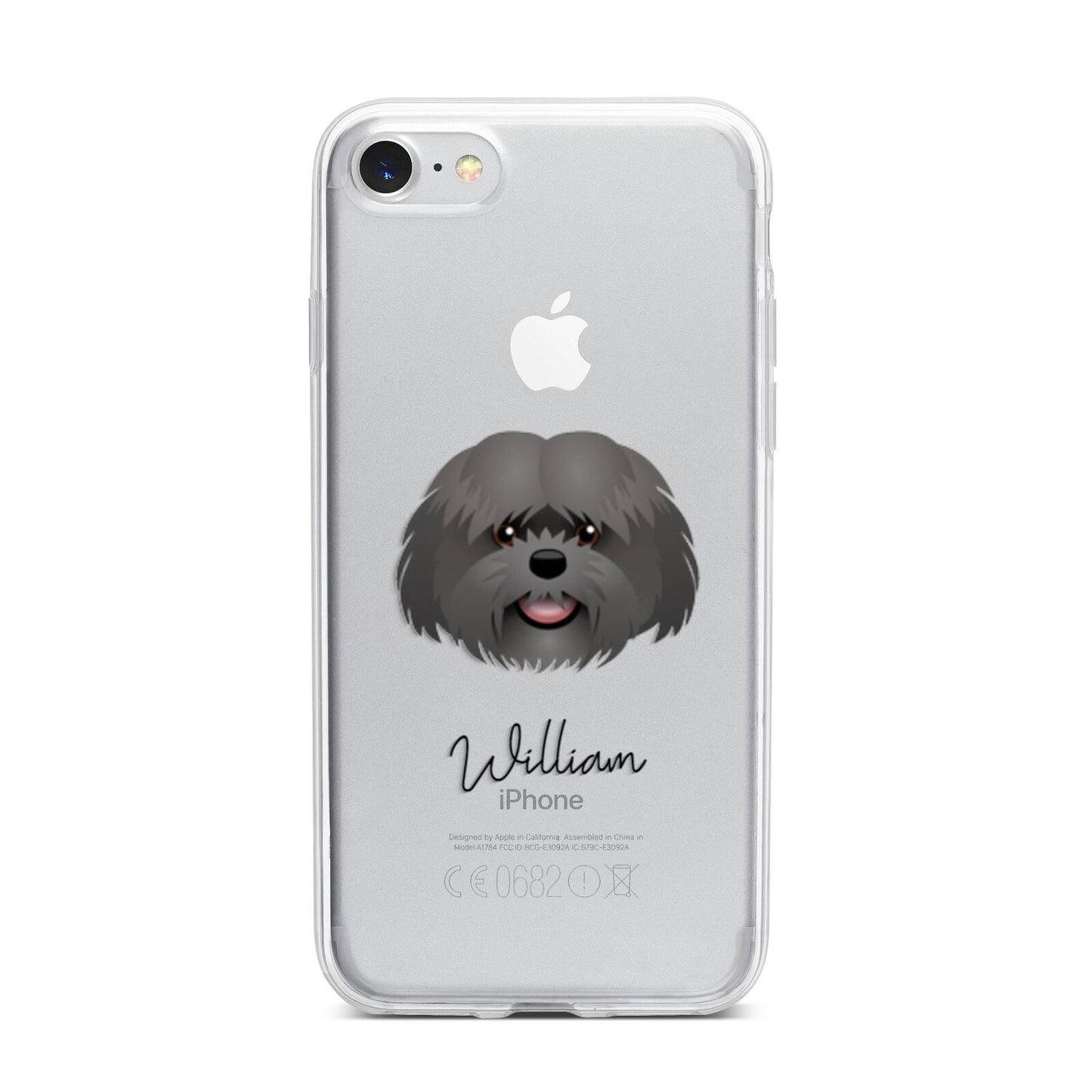 Mal Shi Personalised iPhone 7 Bumper Case on Silver iPhone