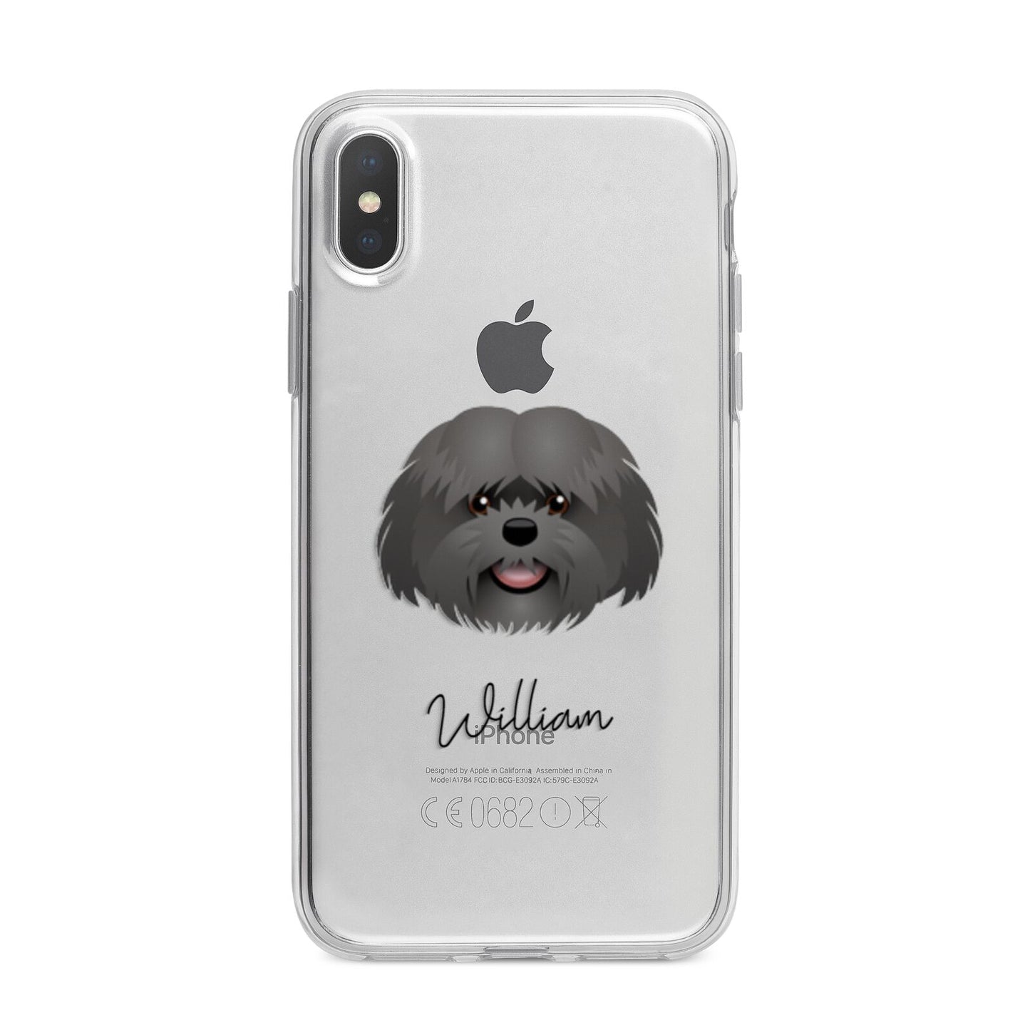 Mal Shi Personalised iPhone X Bumper Case on Silver iPhone Alternative Image 1