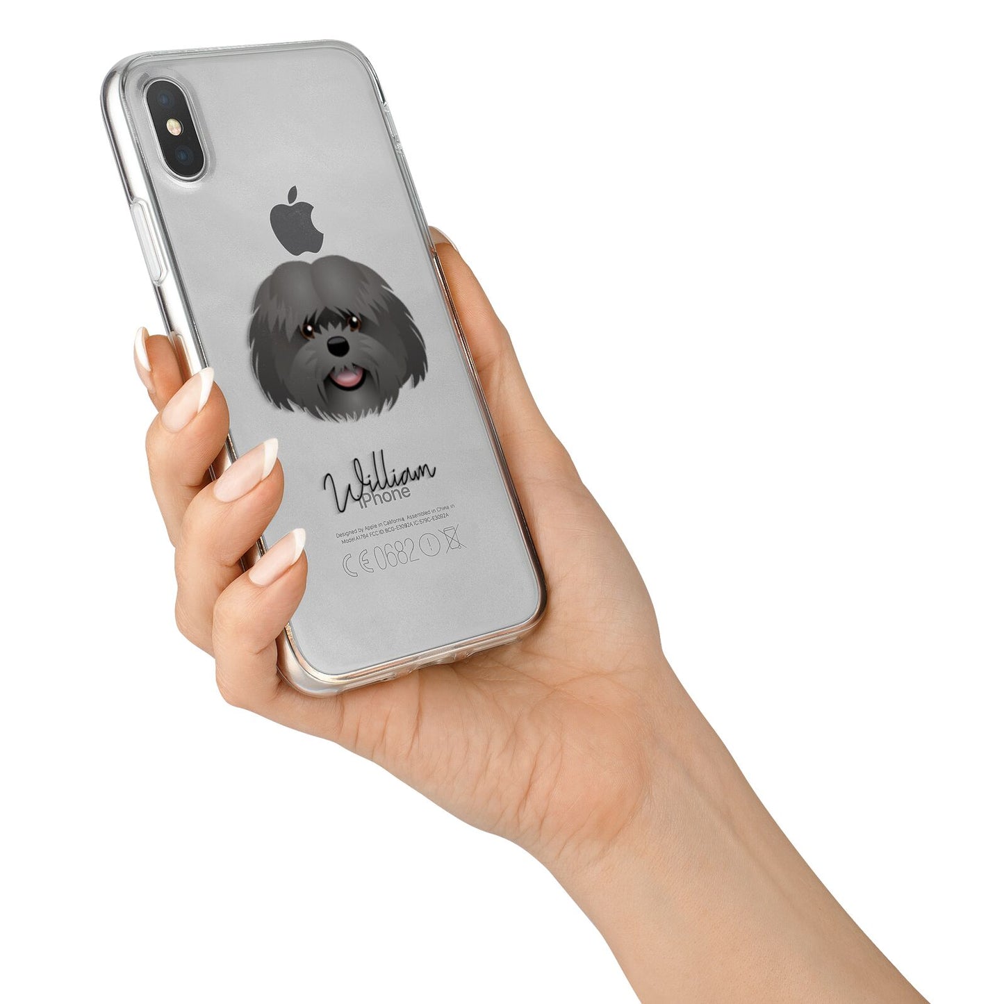 Mal Shi Personalised iPhone X Bumper Case on Silver iPhone Alternative Image 2