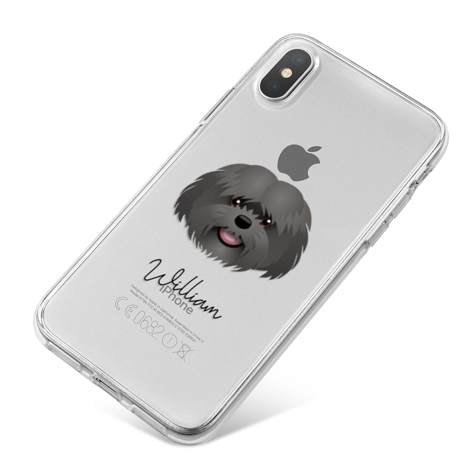 Mal Shi Personalised iPhone X Bumper Case on Silver iPhone