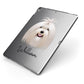 Maltese Personalised Apple iPad Case on Grey iPad Side View