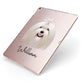 Maltese Personalised Apple iPad Case on Rose Gold iPad Side View