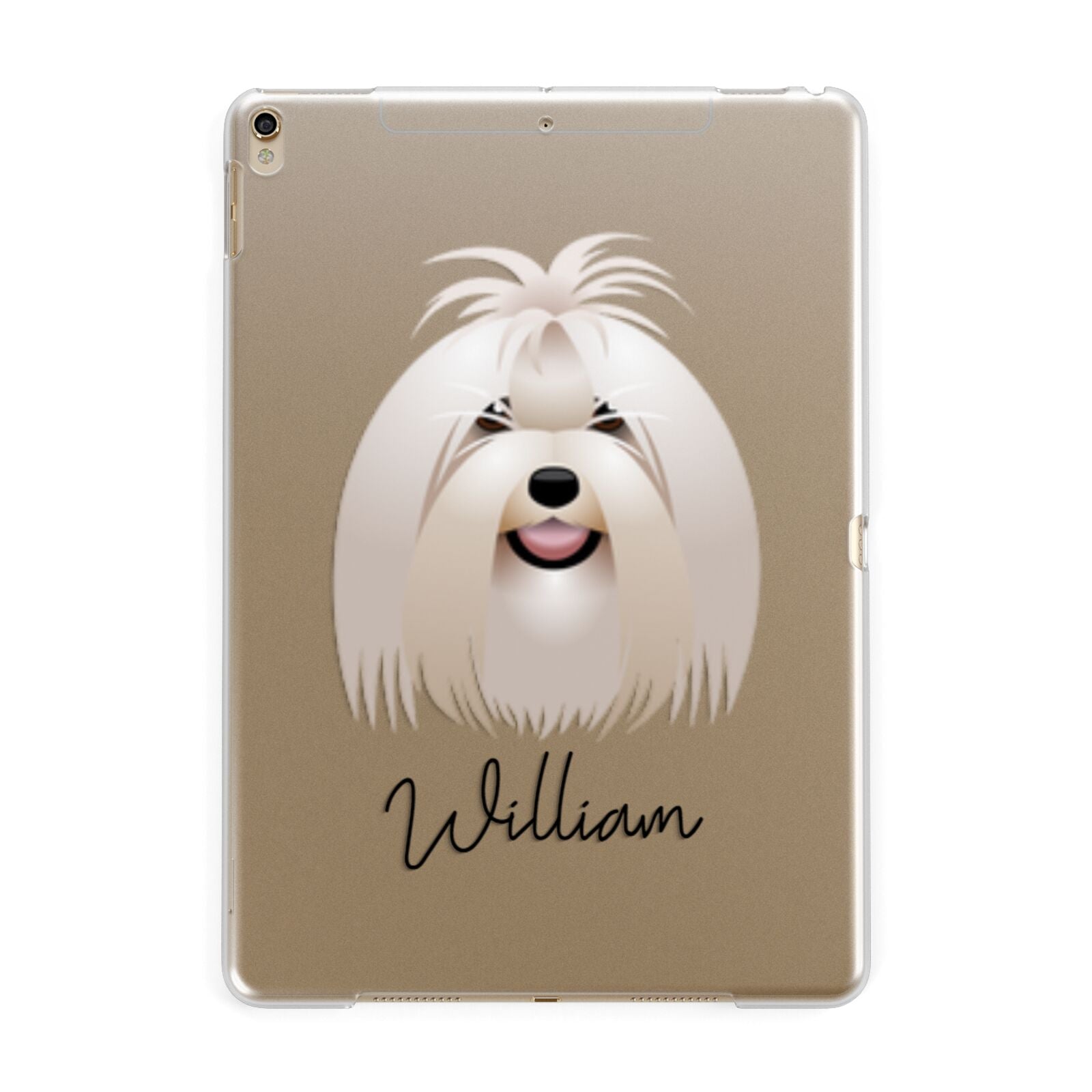 Maltese Personalised Apple iPad Gold Case