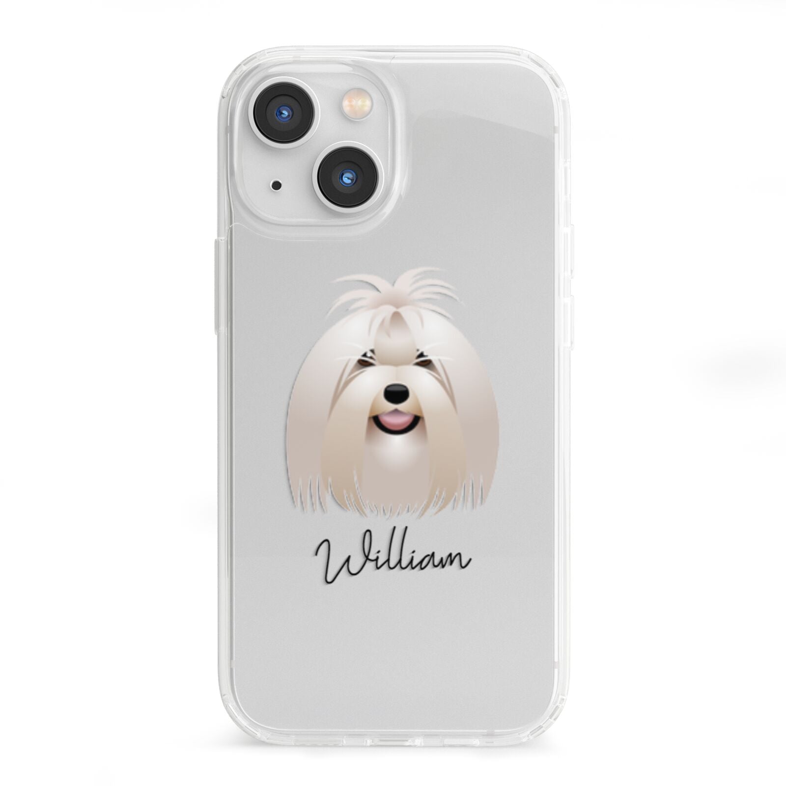 Maltese Personalised iPhone 13 Mini Clear Bumper Case