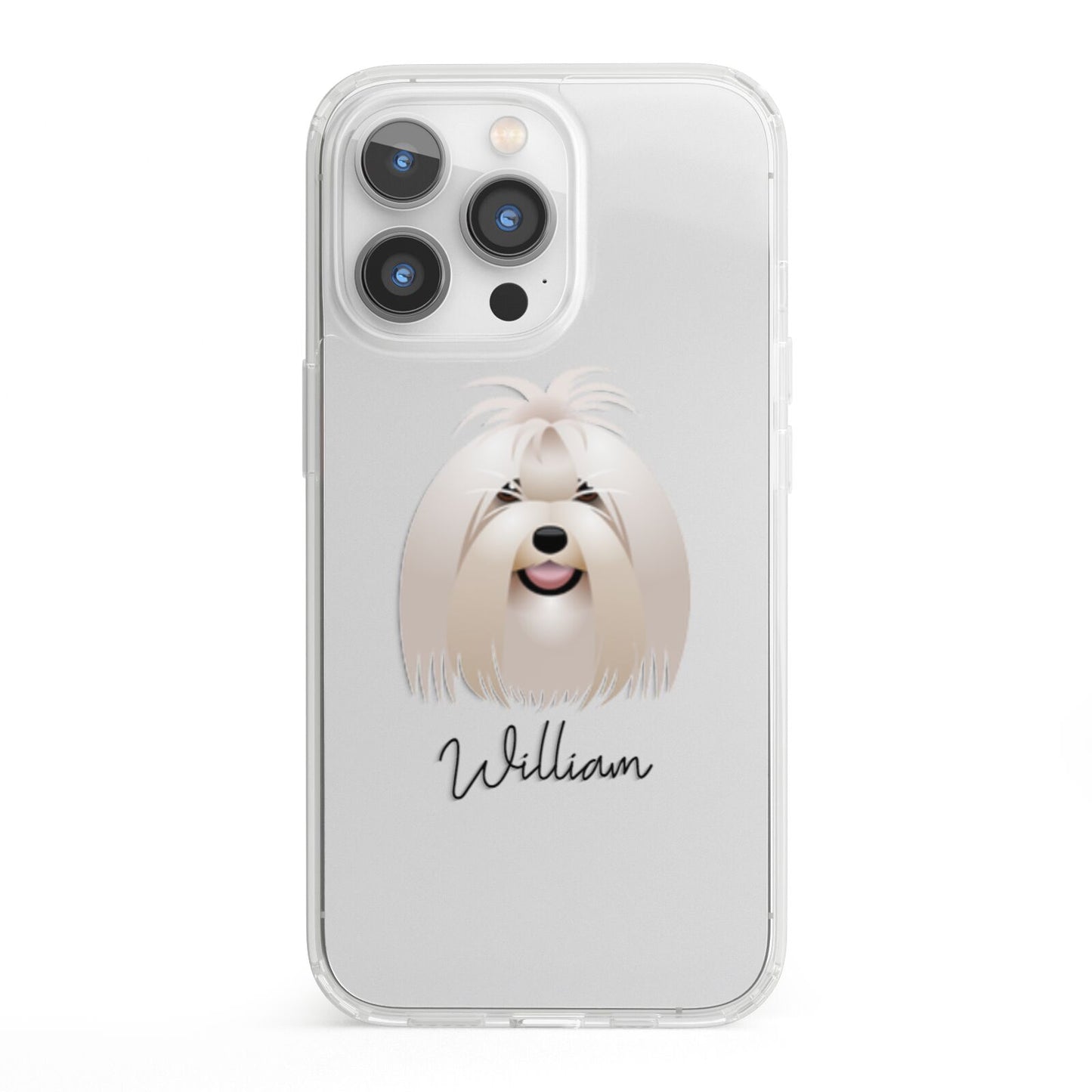 Maltese Personalised iPhone 13 Pro Clear Bumper Case