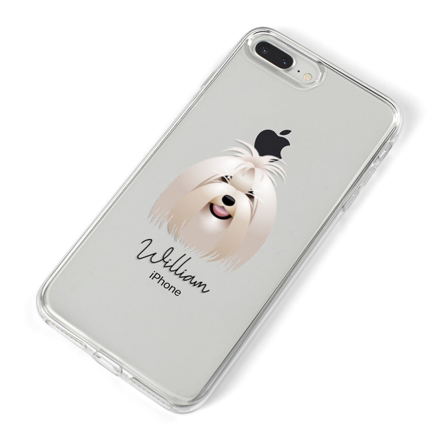 Maltese Personalised iPhone 8 Plus Bumper Case on Silver iPhone Alternative Image