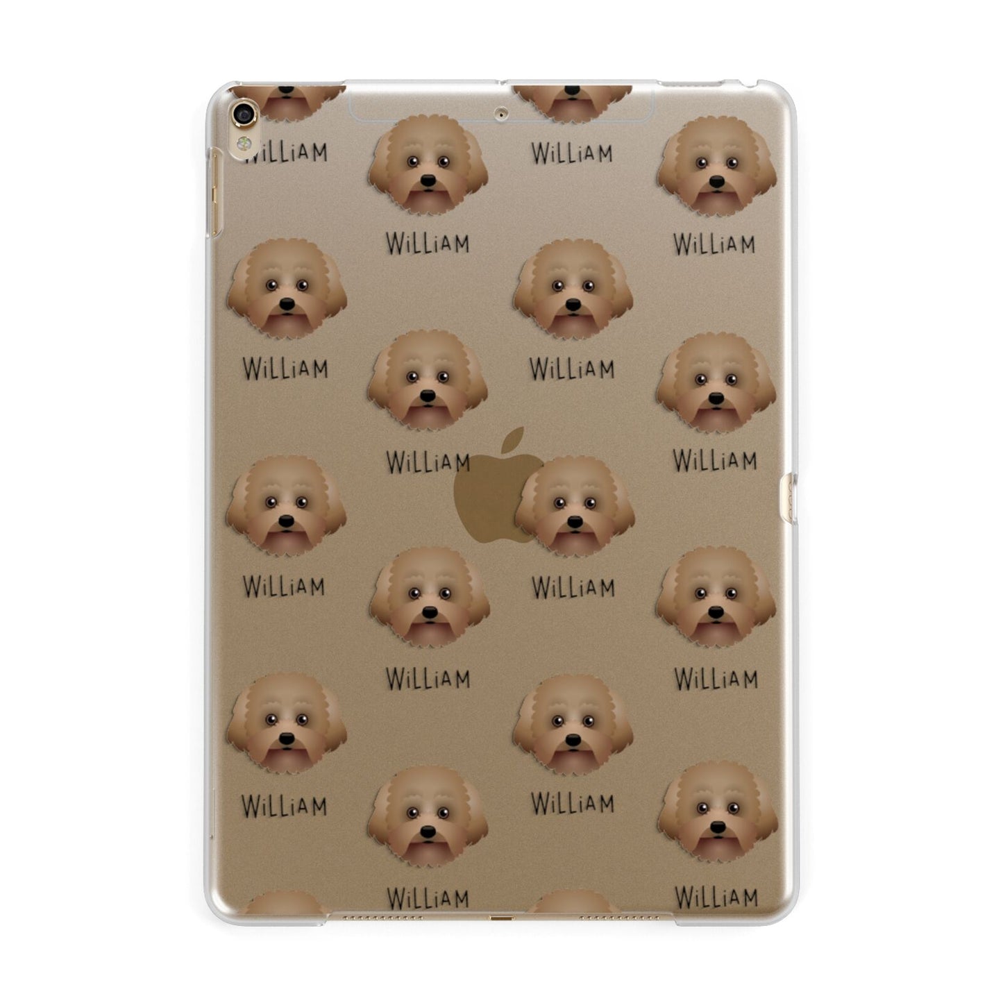 Malti Poo Icon with Name Apple iPad Gold Case