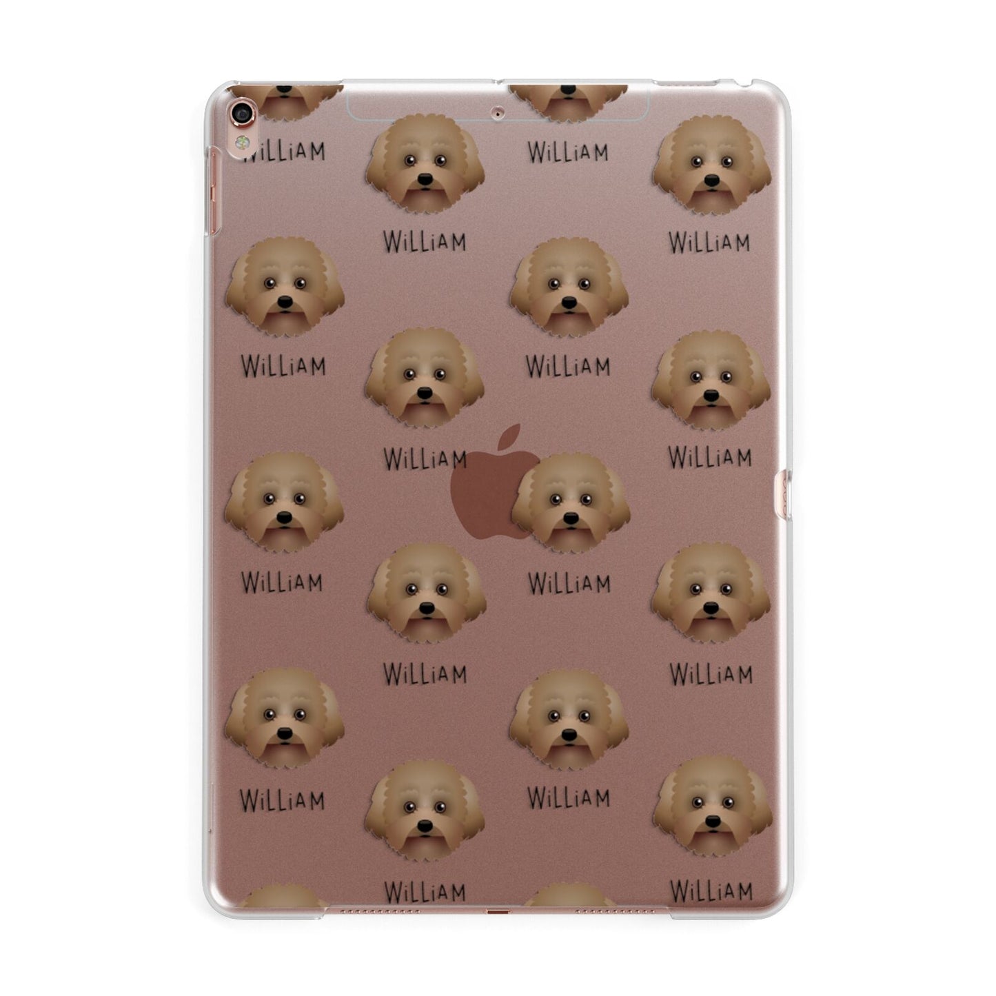 Malti Poo Icon with Name Apple iPad Rose Gold Case