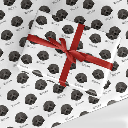 Malti Poo Icon with Name Custom Wrapping Paper