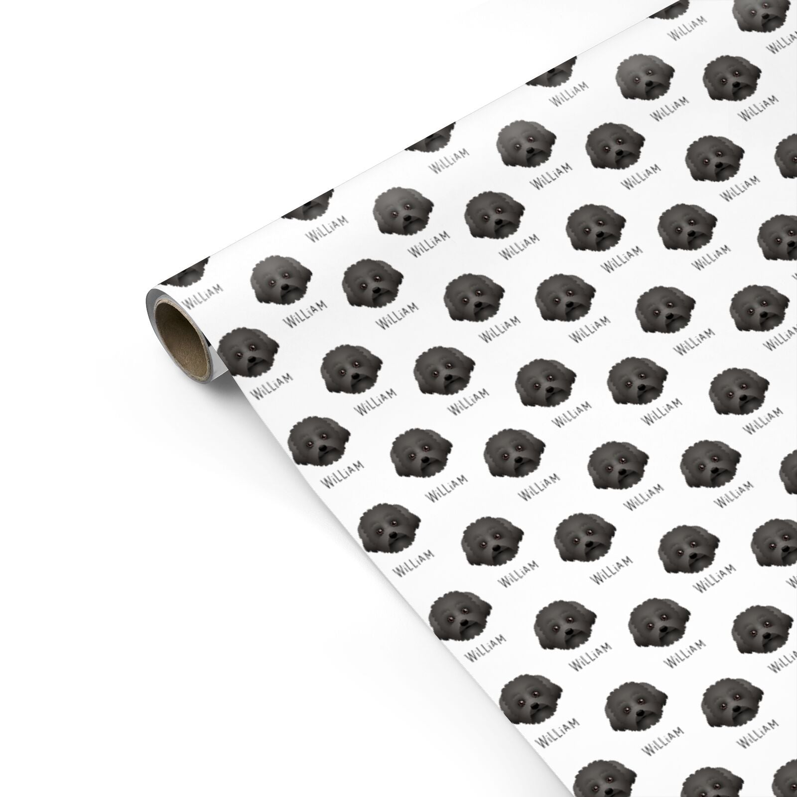Malti Poo Icon with Name Personalised Gift Wrap