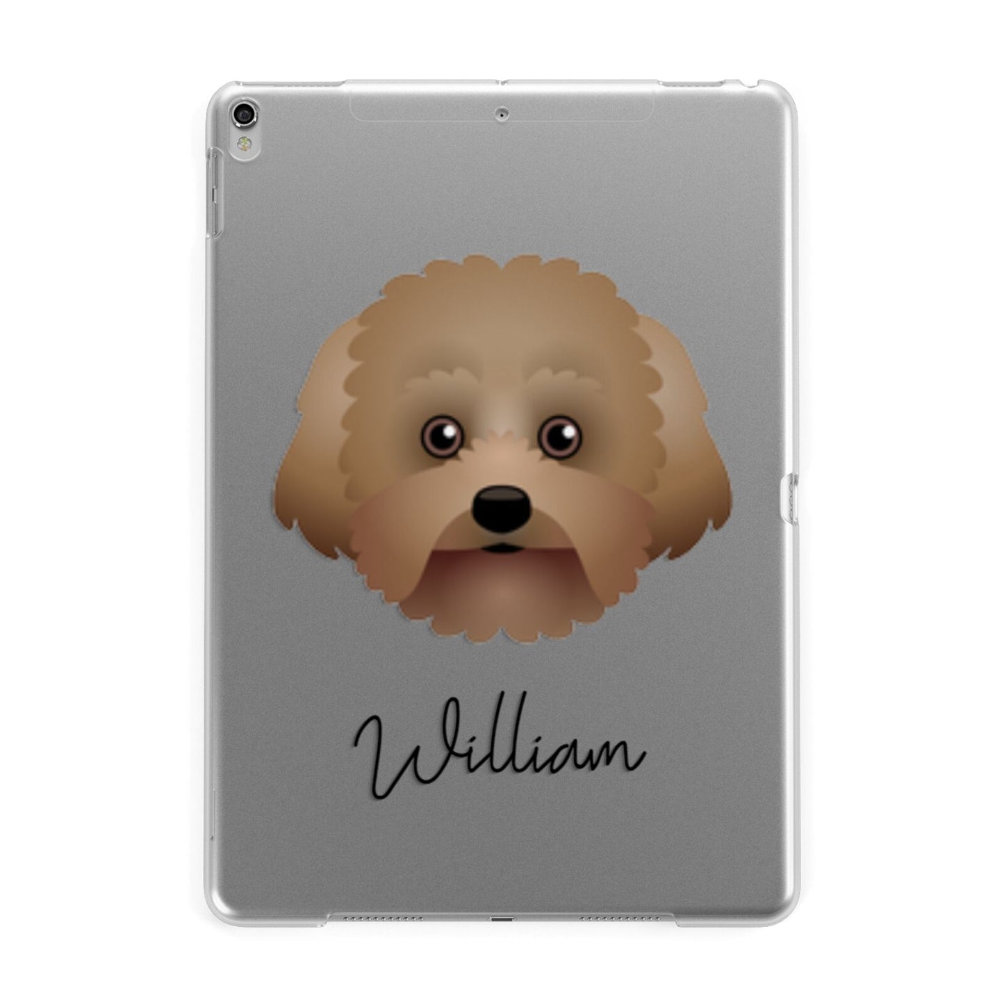 Malti Poo Personalised Apple iPad Silver Case