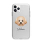 Malti Poo Personalised Apple iPhone 11 Pro Max in Silver with Bumper Case