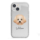 Malti Poo Personalised iPhone 13 Mini TPU Impact Case with White Edges