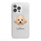 Malti Poo Personalised iPhone 13 Pro Clear Bumper Case