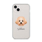 Malti Poo Personalised iPhone 14 Plus Clear Tough Case Starlight