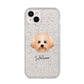 Malti Poo Personalised iPhone 14 Plus Glitter Tough Case Starlight