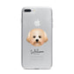 Malti Poo Personalised iPhone 7 Plus Bumper Case on Silver iPhone